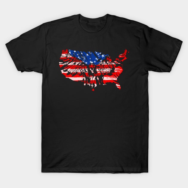 USA T-Shirt by valsymot